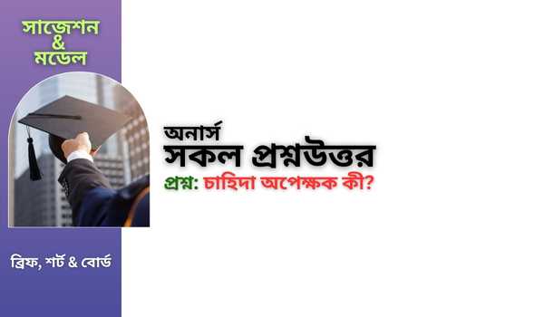 চাহিদা অপেক্ষক কী?