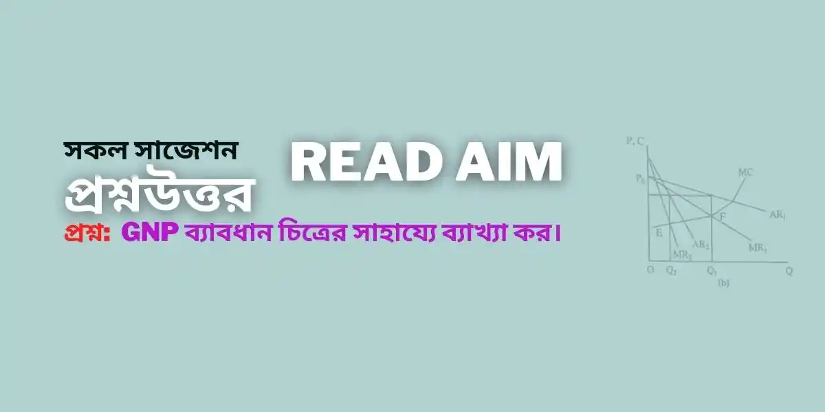 GNP ব্যাবধান চিত্রের সাহায্যে ব্যাখ্যা কর।